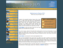 Tablet Screenshot of camp-joy.com