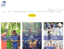 Tablet Screenshot of camp-joy.org
